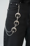 Silver Gotik Ay ve Güneş Detaylı Gotik Pantolon Zinciri