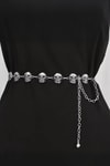 Silver Kuru kafalı Gotik Bel Zinciri