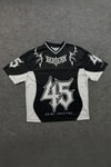 Siyah Anime Berserk Guts 45 Number V Yaka Unisex Forma