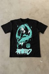 Siyah Anime Hatsune Miku 01 NUmber Y2K Unisex T-Shirt