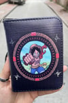 Siyah Anime One Piece Monkey D. Luffy Punch Kısa Cüzdan