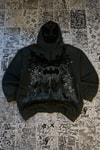 Siyah Batman Sırt Baskılı Cartoon Unisex Hırka