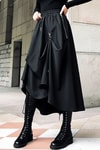 Siyah Chinese Street Wear Salaş Uzun Etek 