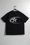 Siyah Cosmos Star Graphic Unisex T-shirt
