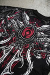 Siyah Dark Fantasy Gotik Y2K Unsiex T-Shirt