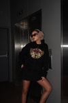 Siyah Gennine Dicries Skulls Kapüşonlu Sweatshirt