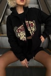 Siyah Gennine Dicries Skulls Kapüşonlu Sweatshirt