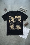 Siyah Gorilaz The Mountain Tour Album Unisex Y2K T-Shirt