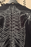 Siyah Gotik Anatomik İskelet Grunge Y2K Unisex T-Shirt
