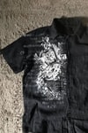 Siyah Grunge Tipografik Gotik Y2K Unisex Gömlek
