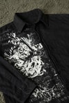 Siyah Grunge Tipografik Gotik Y2K Unisex Uzun Kollu Gömlek