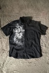 Siyah Grunge Tipografik Gotik Y2K Unisex Gömlek