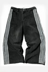 Siyah HCW Yan Şertili Vintage Baggy Pantolon