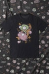 Siyah Invader Zim Gir & Piggy Y2K Unisex T-Shirt