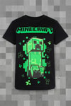 Siyah Minecraft Creeper Unisex T-Shirt