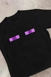 Siyah Minecraft Endreman Eyes Unisex T-Shirt