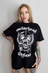 Siyah Motorhead Gotik Unisex T-Shirt