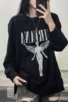 Siyah Nirvana Angel Unisex Sweatshirt
