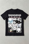 Siyah Radiohead Anime Manga Collection Y2K Unisex T-Shirt