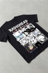 Siyah Radiohead Anime Manga Collection Y2K Unisex T-Shirt