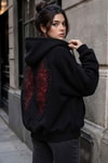 Siyah Red Wings Sırt Baskılı Y2K Unisex Hırka