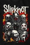 Siyah Slipknot Members Gotik Y2K Unisex T-shirt 