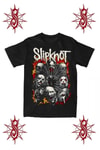 Siyah Slipknot Members Gotik Y2K Unisex T-shirt 