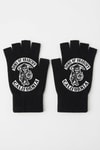 Siyah Sons of Anarchy California Kesik Parmak Unisex Eldiven