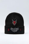 Siyah Stranger Things Hellfire Club Unisex Bere