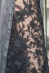 Siyah Tıkamalı Dantelli Vintage Baggy Pantolon