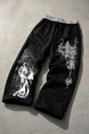 Siyah Tribal Angel Gotik Harajuku Ek Detaylı Y2K Unisex Eşofman