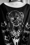 Siyah Yami Kawai Anime Y2K Sweatshirt