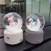 Sleeping Baby Unicorn And Moon Orta Boy Işıklı Ve Müzikli Kar Küresi