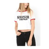 Stranger Things - Bold Logo Yarım Kadın T-Shirt