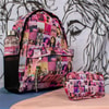 Suluklu Pembe Black Pink Album Cover Kalemlikli Okul Sırt Çantası