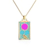 The Lovers Sole Tarot Gold Çelik Kolye