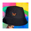 Turuncu Butterfly - Kelebek Bucket Şapka