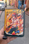 Turuncu One Piece Portgas.D Ace Anime Unisex Cüzdan