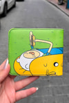 Yeşil Adventure Time Finn and Jack BMO OOO Diyarı Erkek Cüzdan
