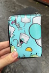 Yeşil Mavi Invader Zim GIR Unisex Cüzdan