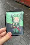 Yeşil One Piece Roronoa Zoro Anime Unisex Cüzdan