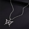 Zincirli Butterfly Silver Kolye