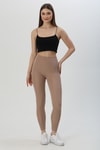  Fit Slim Dalgıç Sporcu Tayt Bej