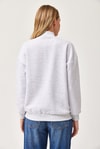 Balıkçı Yaka Şardonlu 3 ip Örme Sweatshirt Gri