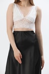 Dantel Bralet Büstiyer Beyaz