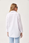 Oversize Basic Gömlek Beyaz