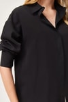 Oversize Basic Gömlek Siyah