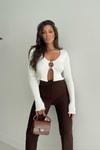 Liana Basic Crop Bluz Beyaz