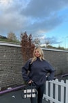 Dik Yaka Basic Sweatshirt Antrasit