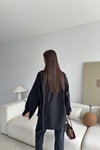 Pamuklu Oversize Gömlek Siyah